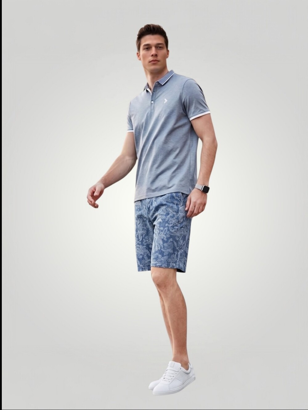 Tommy Bahama Mens Shorts 40 Linen Blend Blue Batik Floral Flat Front Coastal